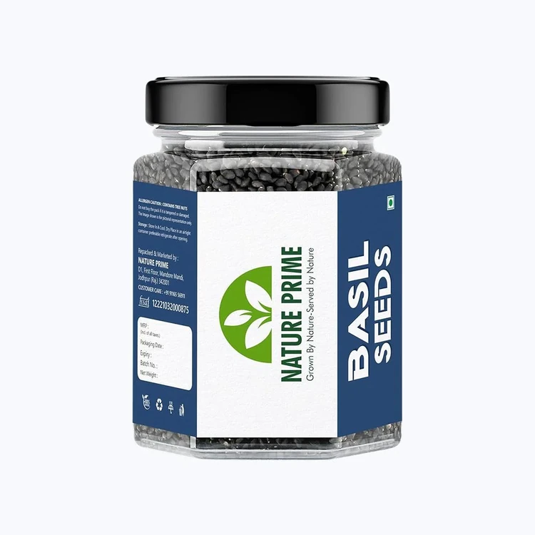 NATURE PRIME Raw Sabja/ Basil Seeds