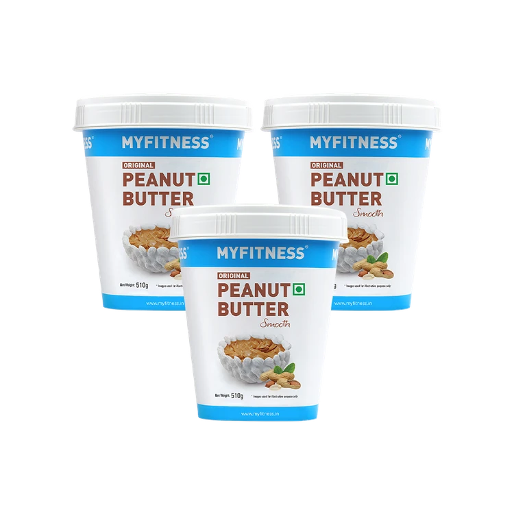 MyFitness Original Peanut Butter Smooth Spread - Pack of 3
