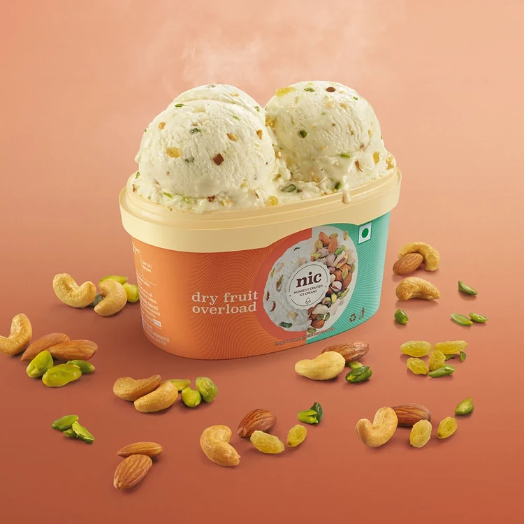 NIC Dry fruit OverLoad Ice Cream Tub