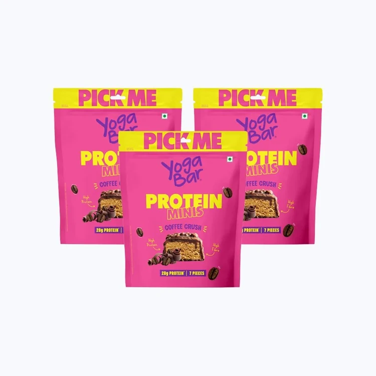 Yoga Bar Coffee Crush Mini Protein Bar - Pack of 3