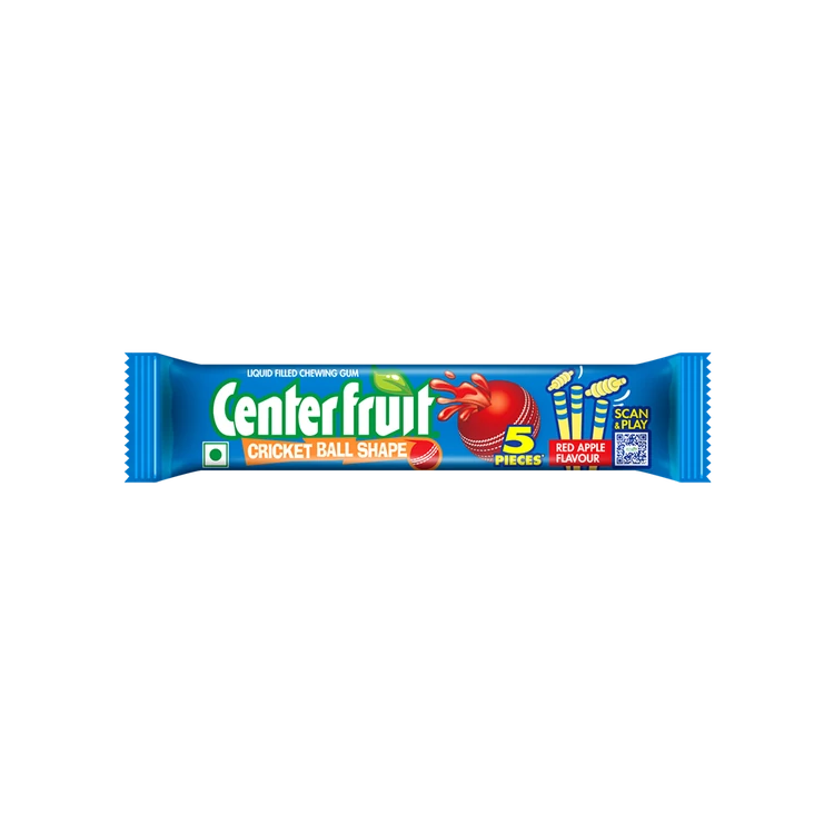 Center Fruit Cricket & Tennis Ball Shaped Assorted Chewing Gum
