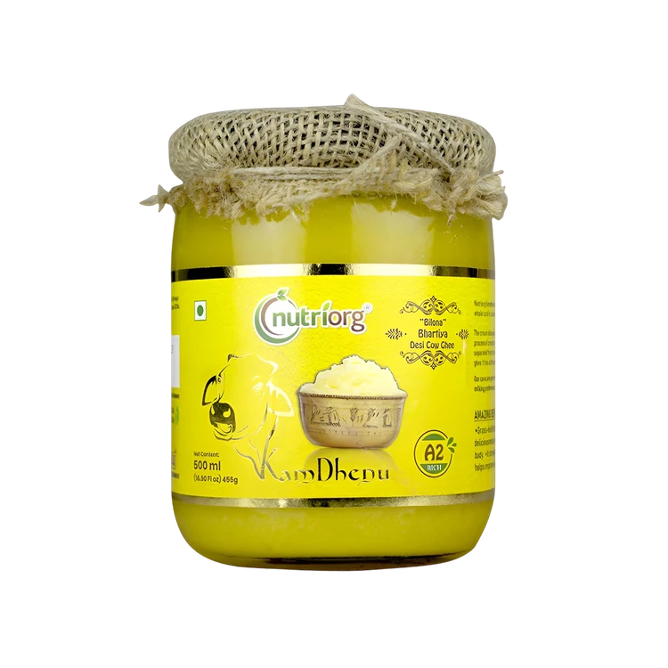 Nutriorg Rich Desi A2 Ghee (Cow) (A2 Tuppa)