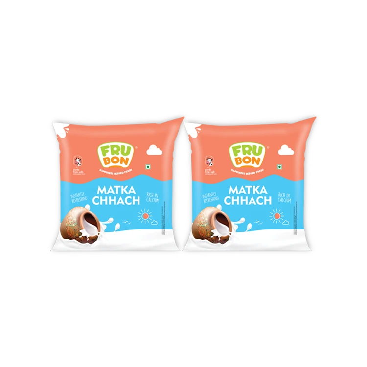 FruBon Matka Unsalted Buttermilk - Pack of 2