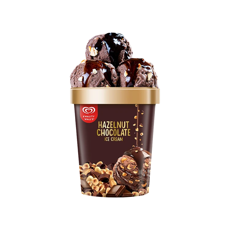 Kwality Walls Hazelnut Chocolate Ice Cream Tub