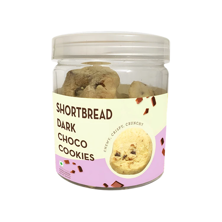 Cookieman Shortbread Dark Chocolate Cookies