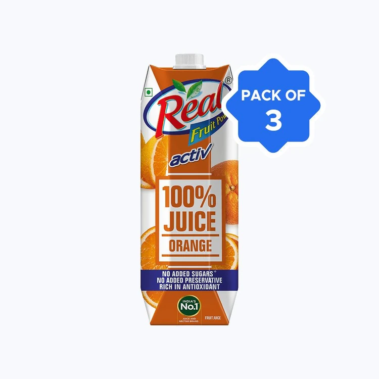 Real Activ Orange Juice - Pack of 3