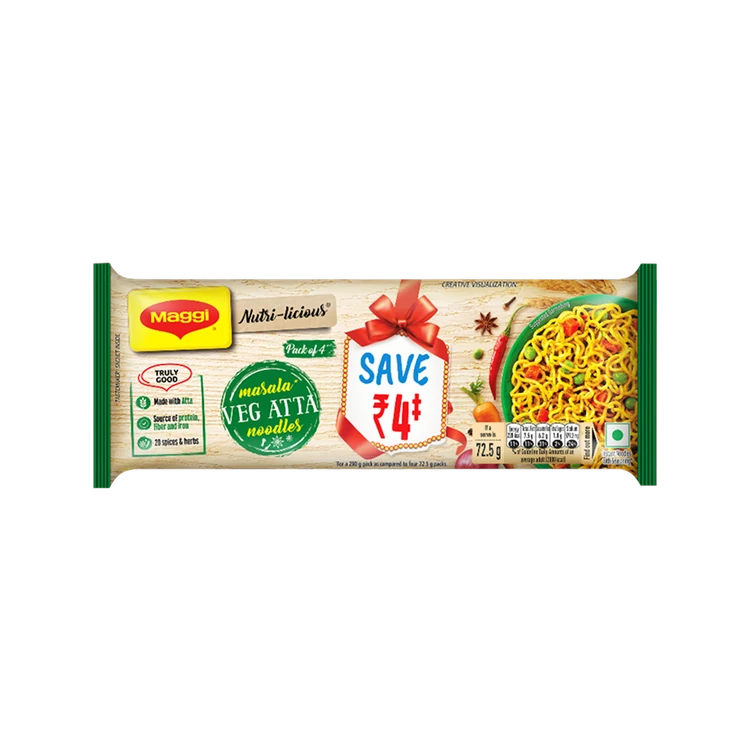 Maggi Nutri-licious Masala Veg Atta Noodles