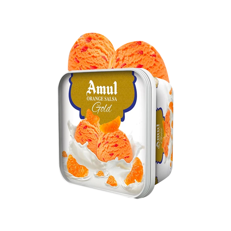 Amul Gold Orange Salsa Ice Cream Tub