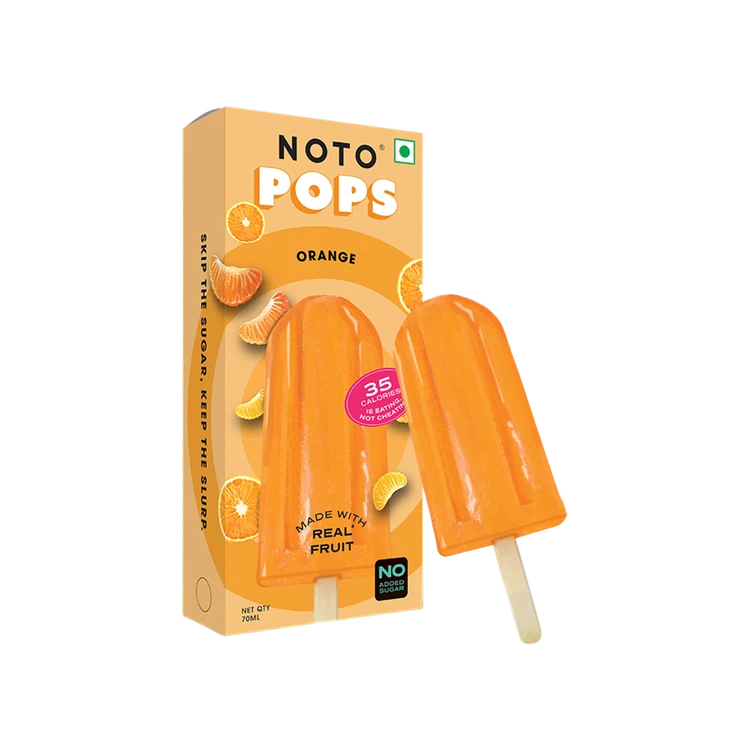Noto Orange Ice Cream Popsicle
