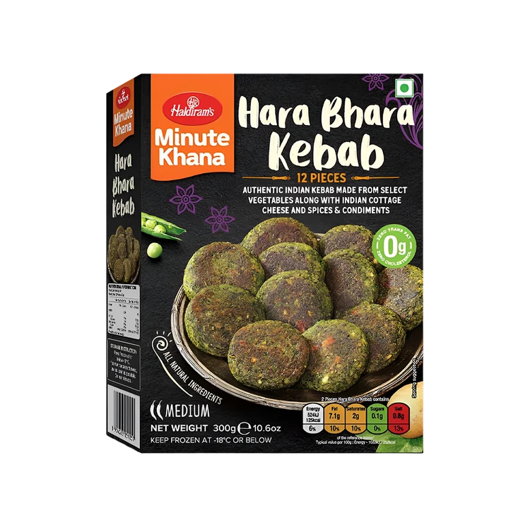 Haldiram's Hara Bhara Veg Kebab (Frozen)