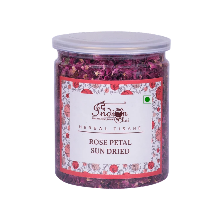 The Indian Chai Rose Petal Sun Dried Flower Tea