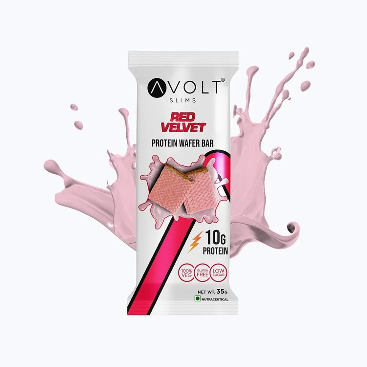 Avolt Slims Red Velvet Protein Wafer Bar
