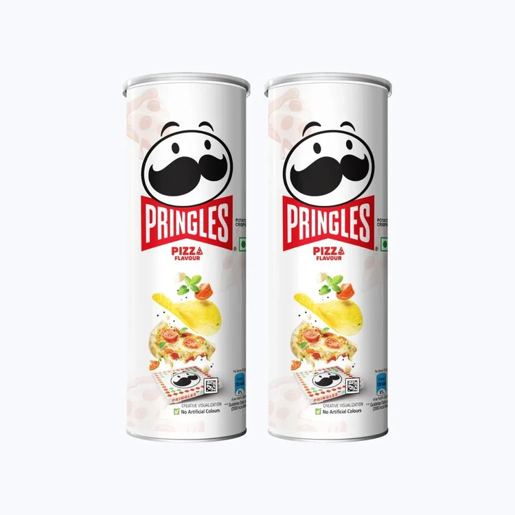 Pringles Pizza Flavoured Potato Chips - Pack of 2