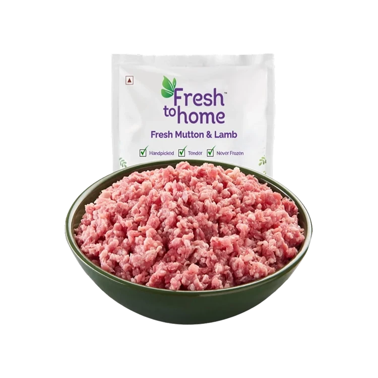 FreshToHome Premium Goat Mince Mutton Keema (380g–400g Pack)