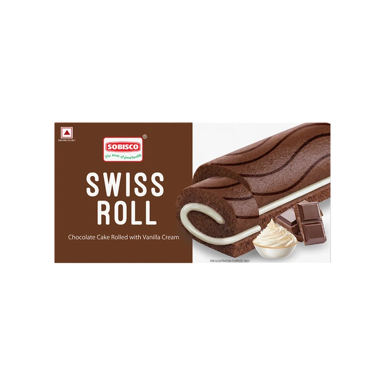 Sobisco Cake Swiss Roll with Vanilla Cream
