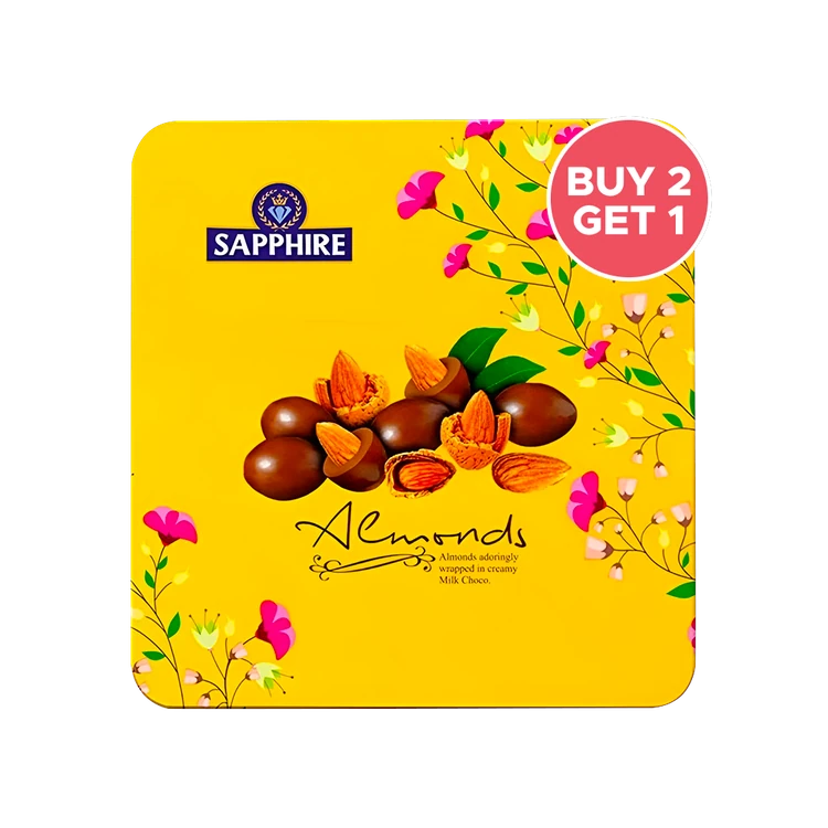 Sapphire Chocolate Coated Almonds Gift Pack - Buy 2 Get 1 Free