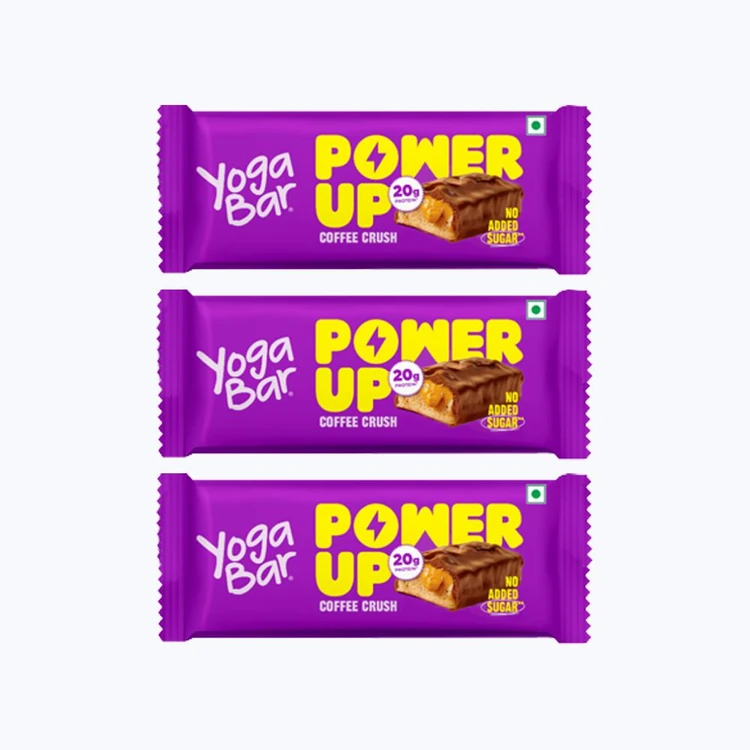 Yoga Bar 20 g Protein Bar, Coffee Rush, No Added Sugar - Pack of 3