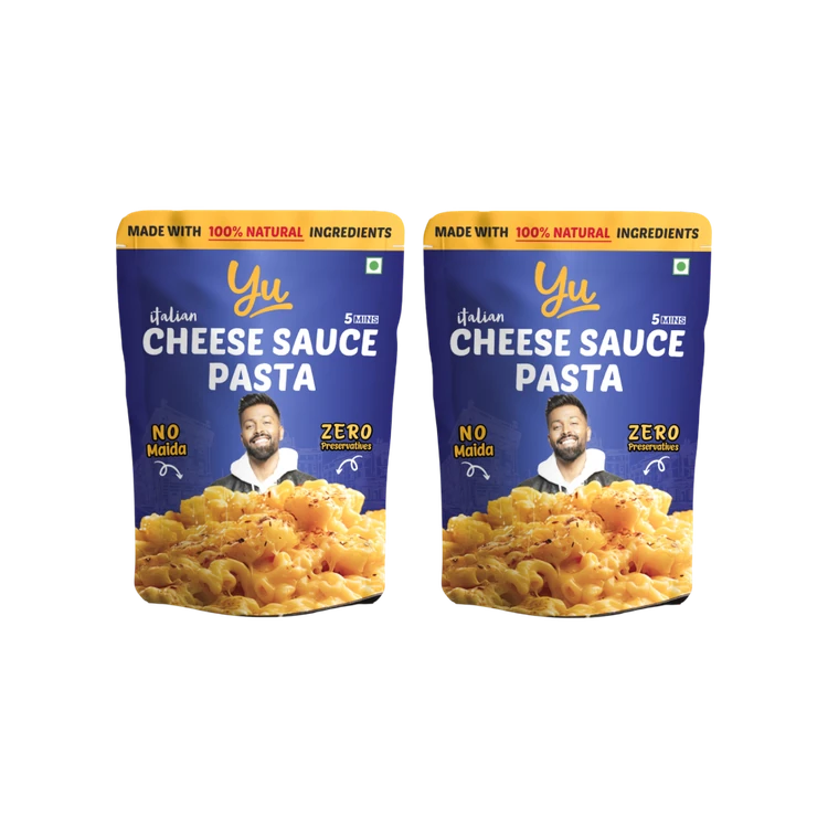 Yu Cheese Sauce Instant Wheat Pasta (Penne) - Pack of 2