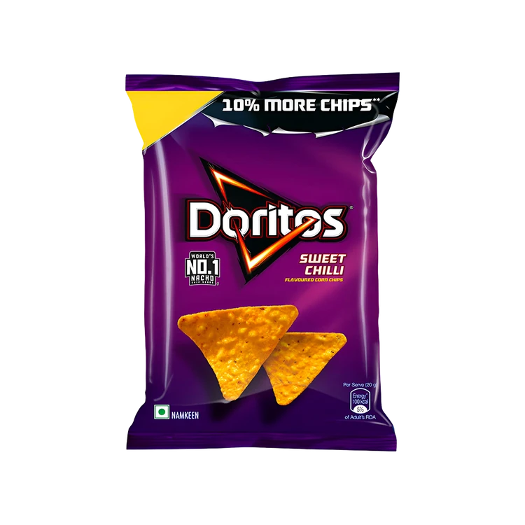 Doritos Sweet Chilli Flavour Nachos - Pack of 2