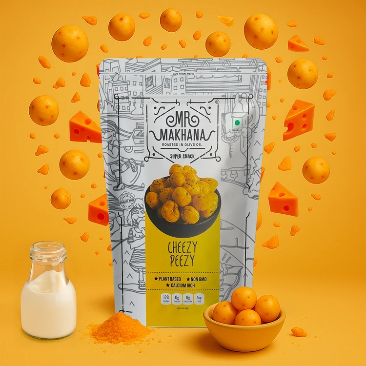Mr. Makhana Cheezy Peezy Flavoured Makhana (Standee Pouch)