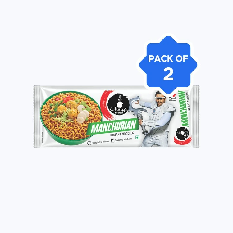 Ching's Secret Manchurian Flavoured Instant Noodles - Pack of 2