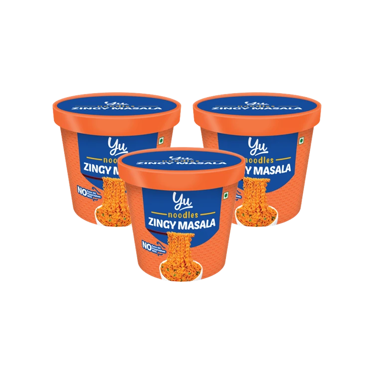 Yu Zingy Masala Cup Noodles - Pack of 3