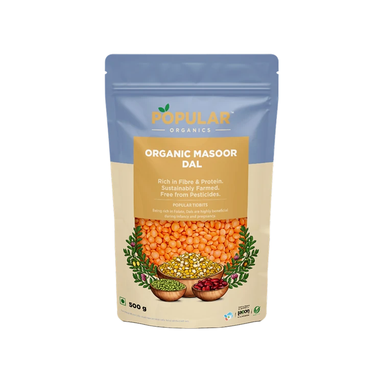Popular Organics - Organic Masoor Dal