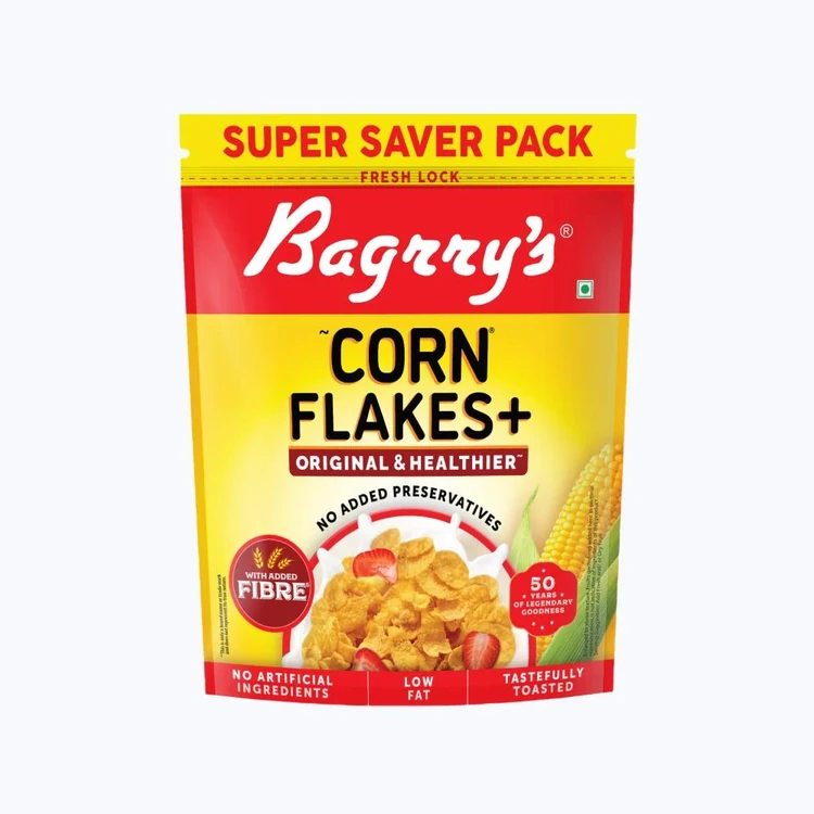 Bagrry's Corn Flakes Plus Original & Healthier (with Fibre Power)
