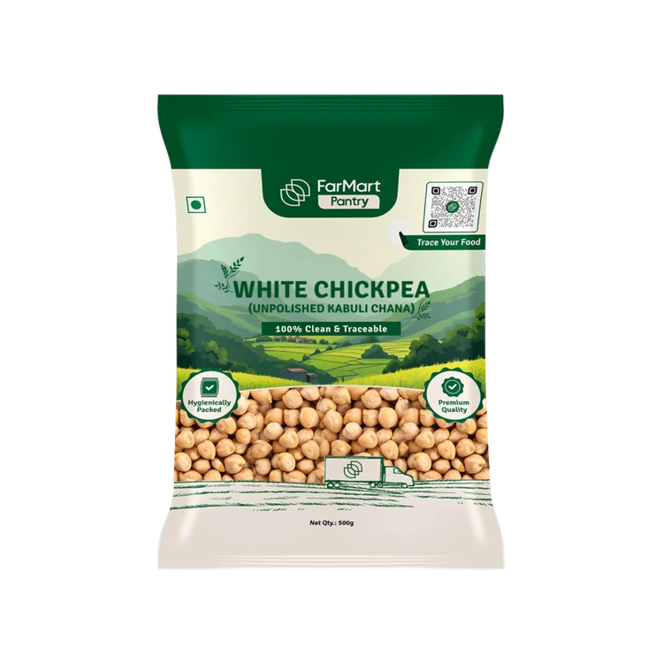 Farmart White Unpolished Kabuli Chana