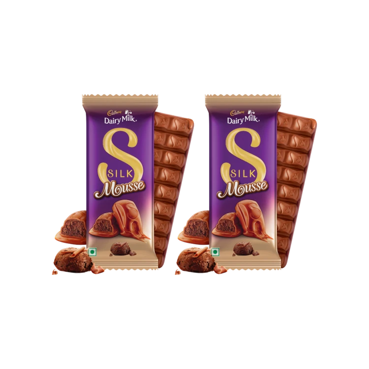 Cadbury Dairy Milk Silk Mousse Milk Chocolate Bar - Pack of 2