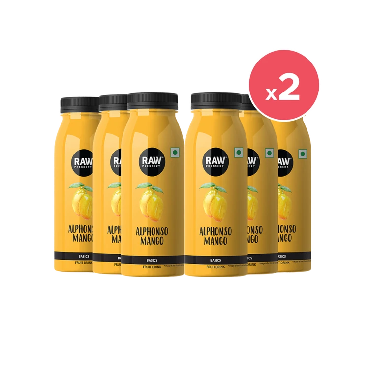 Raw Pressery Alphonso Mango Drink - Pack of 6 - Pack of 2