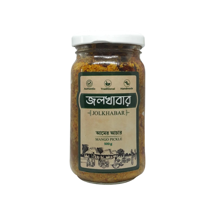 Jolkhabar Sour & Spicy Mango Pickle (Aam Tok Jhal Achar)