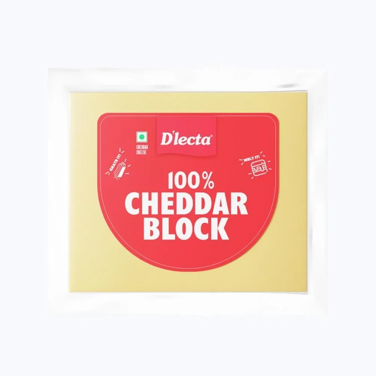 D'lecta 100% Cheddar Cheese Block