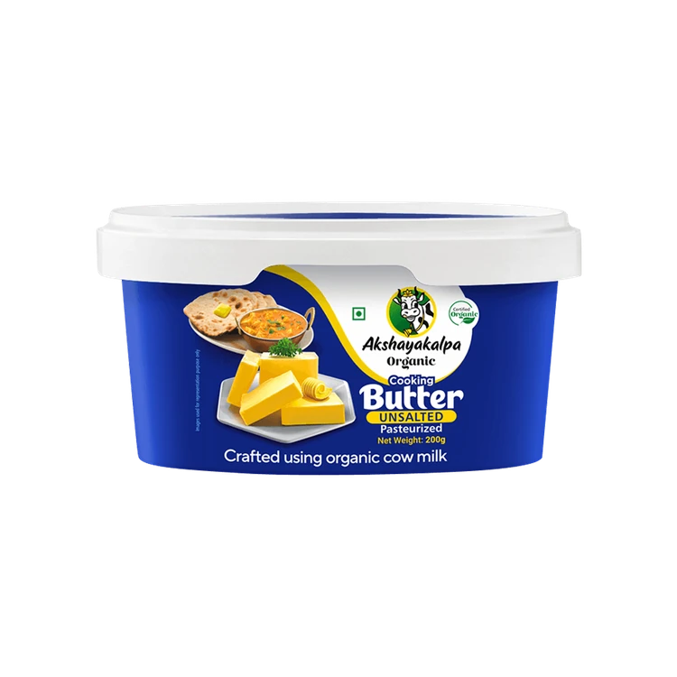 Akshayakalpa Organic Cooking Unsalted Butter