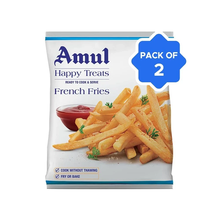 Amul Happy Treats French Fries (Frozen) - Pack of 2