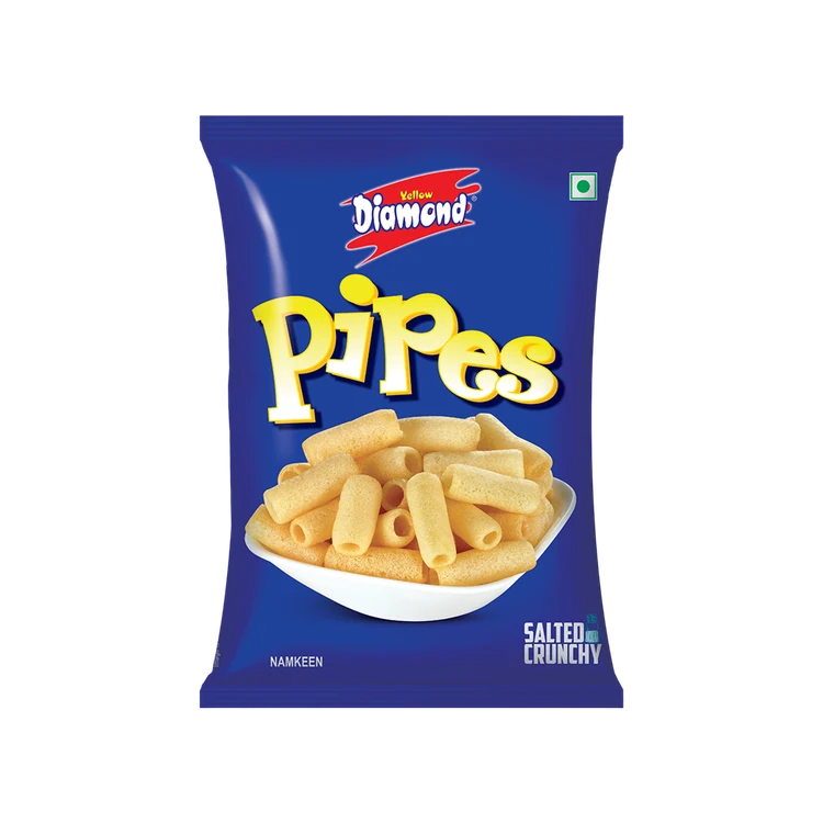 Yellow Diamond Plain Salted Pipe Puffs