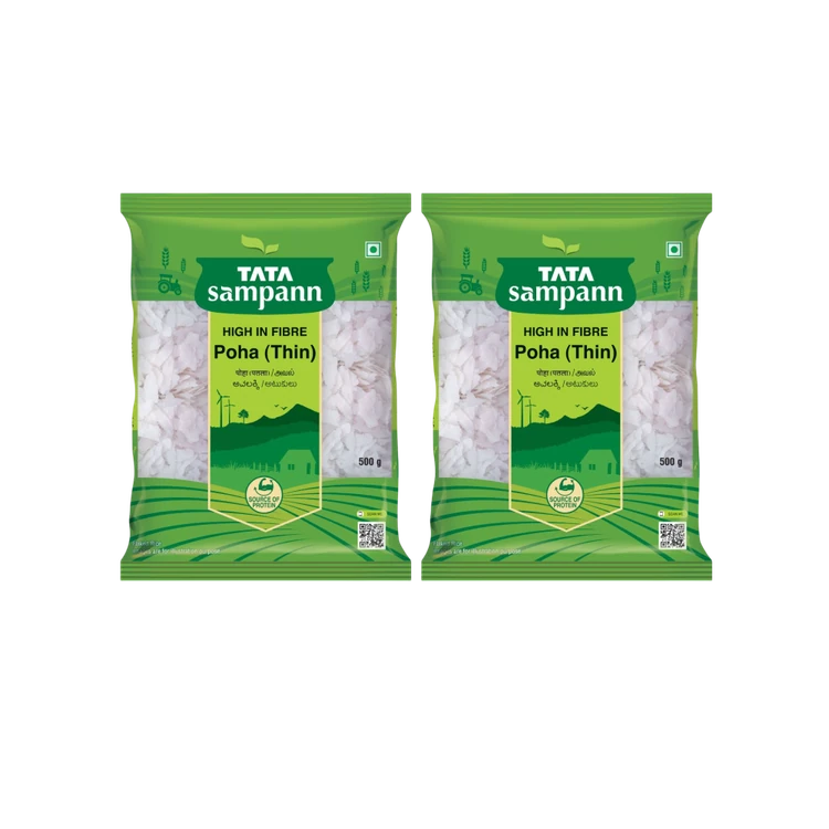 Tata Sampann Thin Poha - Pack of 2 (Thin Avalakki)