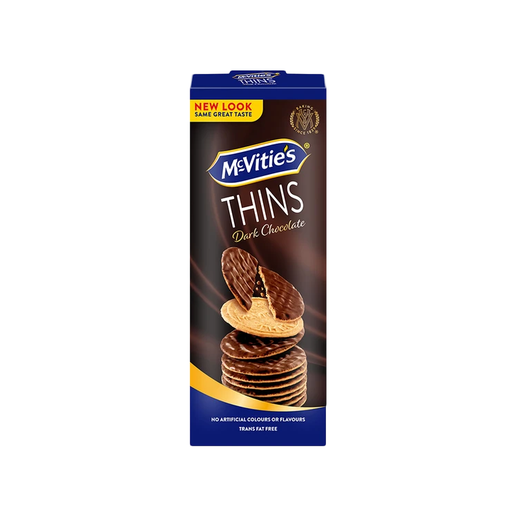 McVitie's Thins Dark Chocolate Coated Biscuit