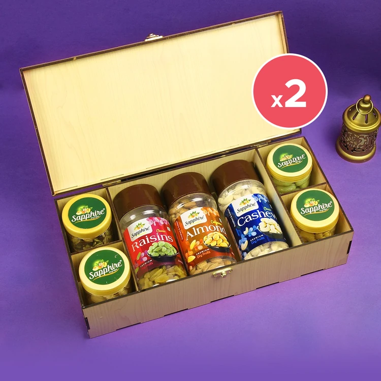 Sapphire Dry Fruits Gift Pack - 7 Star - Pack of 2 (Dry Fruits Udugore Pack)