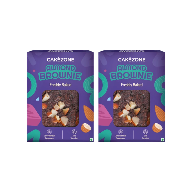 CakeZone Almond Brownie - Pack of 2