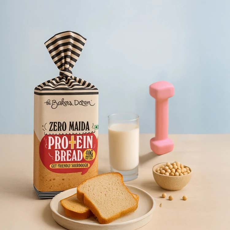 The Baker's Dozen Zero Maida Protein Bread, Whole Wheat