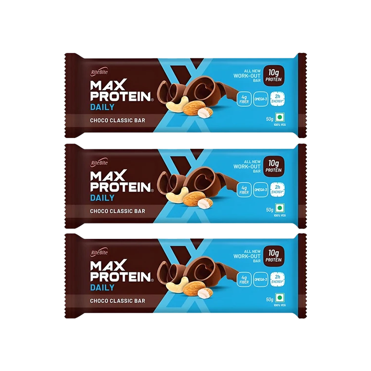 RiteBite Max Protein Daily Choco Classic 10 g Protein Bar - Pack of 3