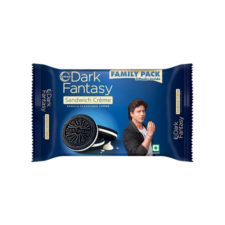 Sunfeast Dark Fantasy Vanilla Sandwich Crème Biscuits
