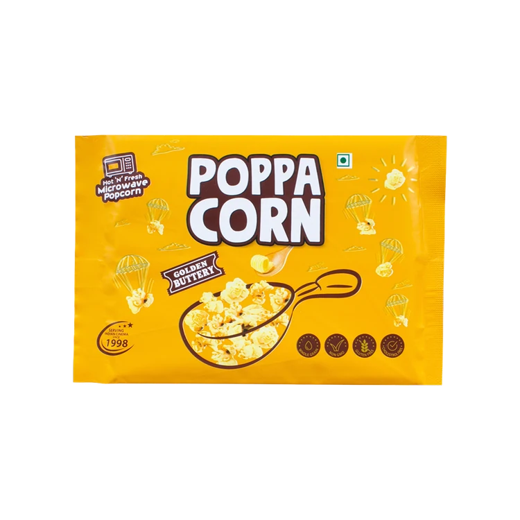 POPPACORN Golden Buttery Microwave Popcorn