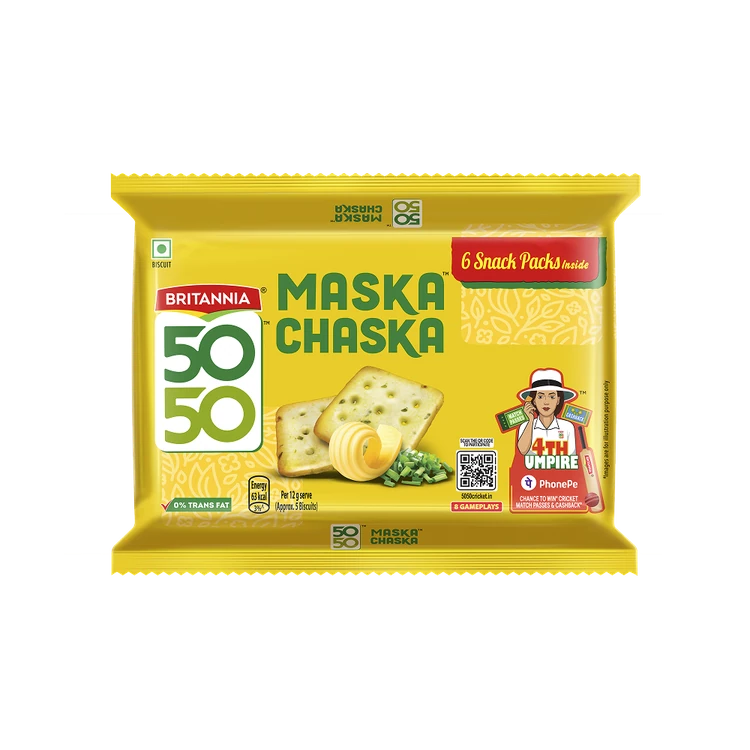 Britannia 50-50 Maska Chaska Biscuits