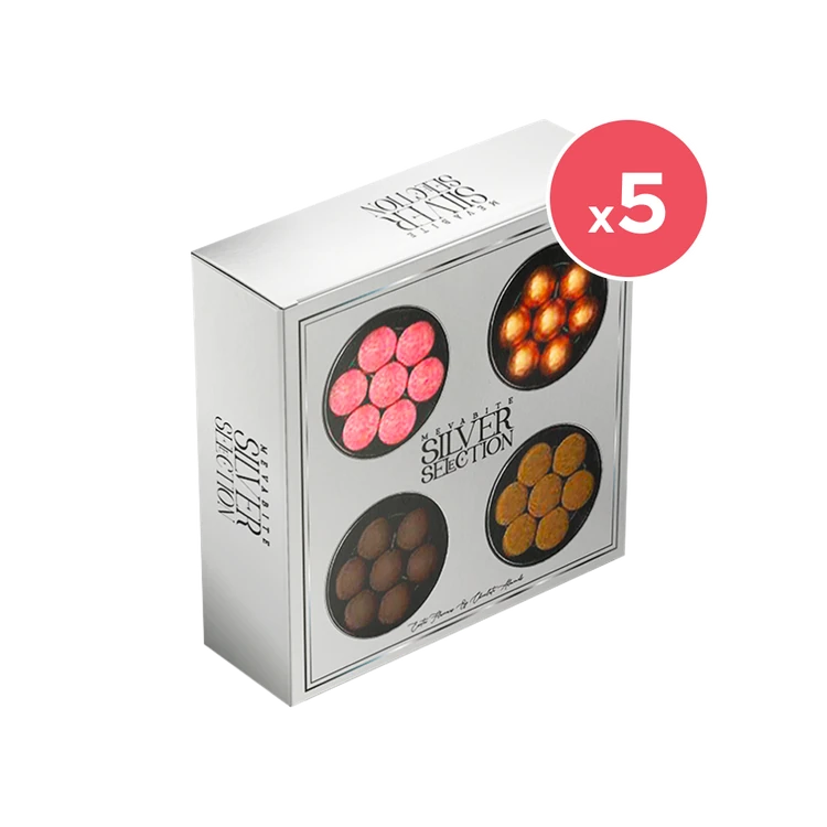MevaBite Chocolate Coated Almonds - Silver Selection Dry Fruits Gift Pack - Pack of 5 (Dry Fruits Udugore Pack)