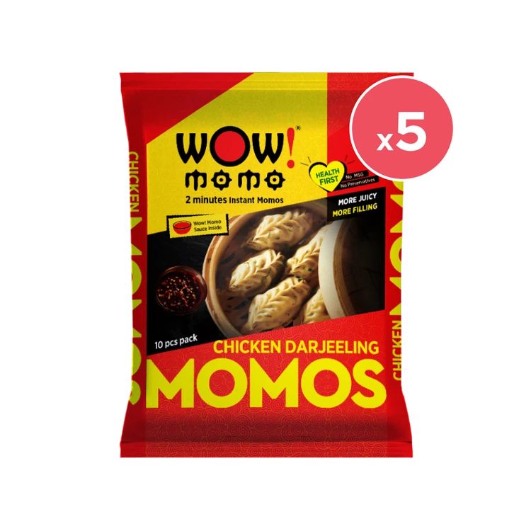 Wow! Momo Darjeeling Chicken Momos (Frozen) - Pack of 5