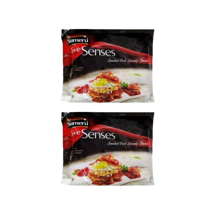 Sumeru Smoked Pork Streaky Bacon (Frozen) - Pack of 2