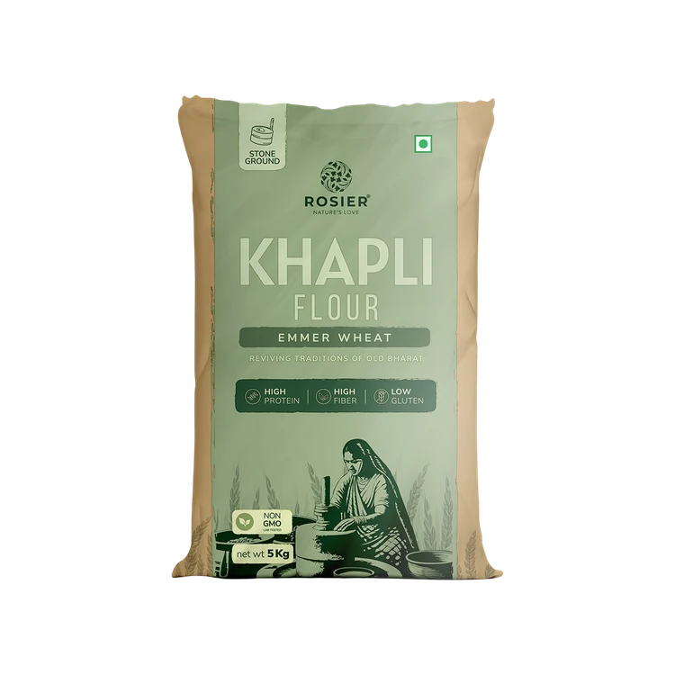 Rosier Stoneground Organic Khapli Wheat Atta