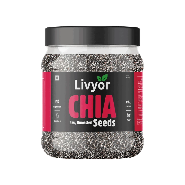 Livyor Raw Unroasted Chia Seeds